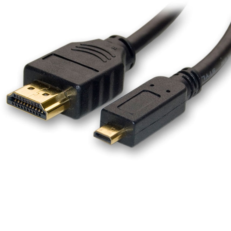 8ware Micro HDMI to High Speed HDMI Cable 1.5m with Ethernet Male to Male