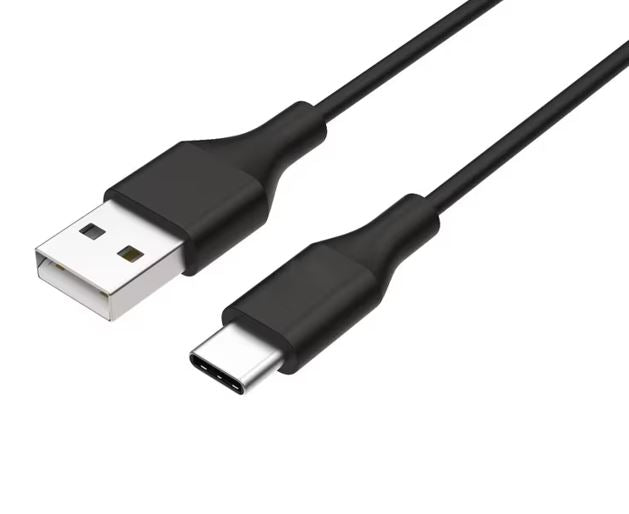8ware 1m USB-C Type-C Data Sync Charger Cable Black Strong Braided Heavy Duty Charging for Samsung Galaxy Note 8