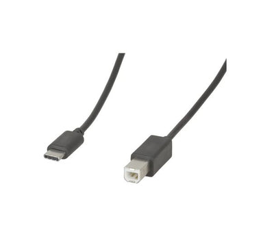 8ware USB-B to USB-C Cable 1m Type-C to B Male to Male - 480Mbps