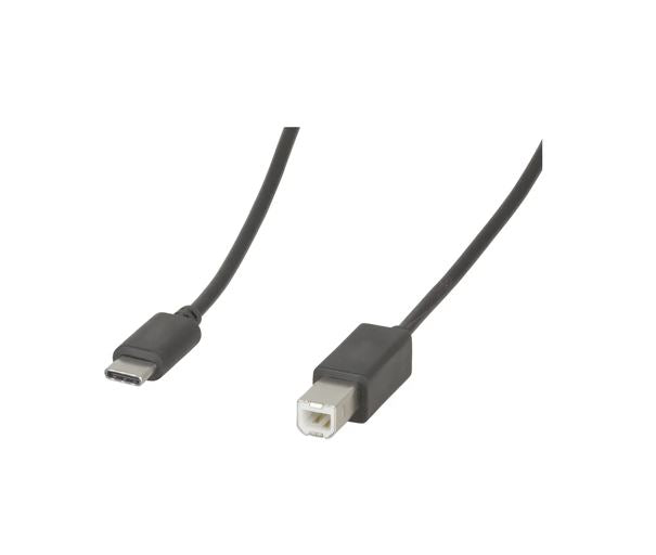 8ware USB-B to USB-C Cable 1m Type-C to B Male to Male - 480Mbps