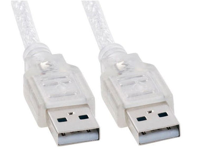 8ware 2m USB 2.0 Cable - Type A to Type A Male to Male High Speed Data Transfer for Printer Scanner Cameras Webcam