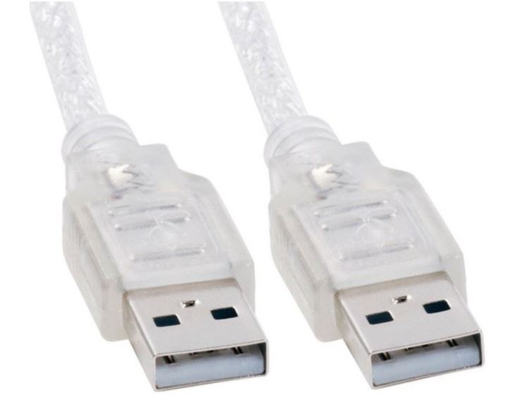 8ware 2m USB 2.0 Cable - Type A to Type A Male to Male High Speed Data Transfer for Printer Scanner Cameras Webcam