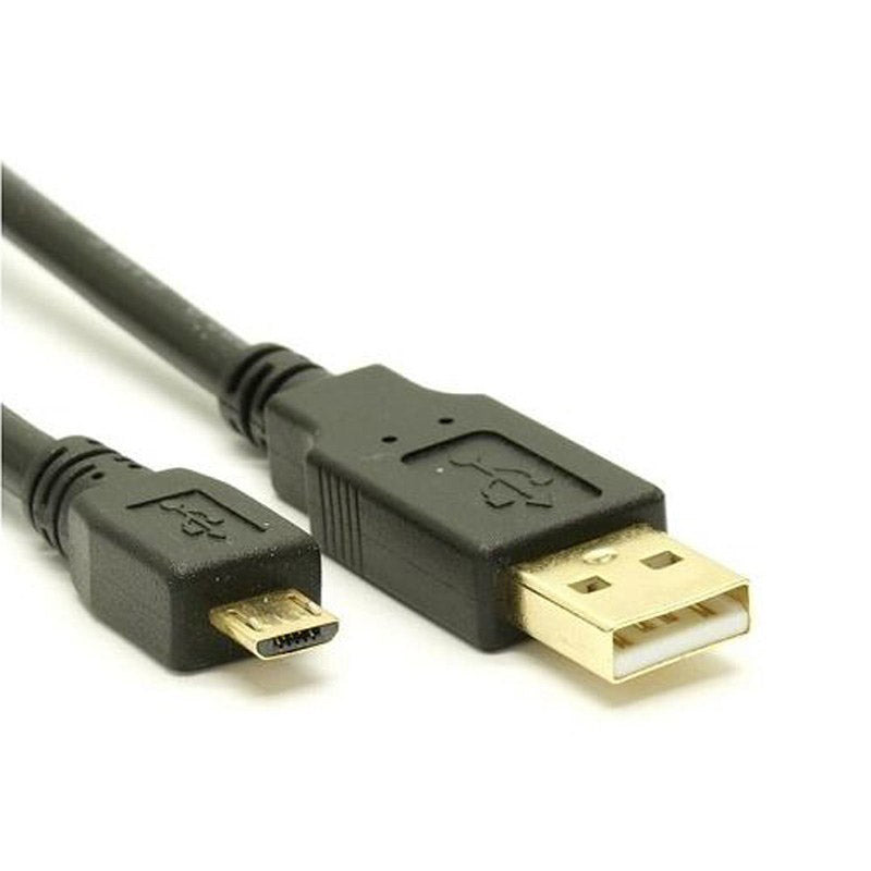 8ware USB 2.0 Cable 2m A to Micro-USB B Male to Male Black