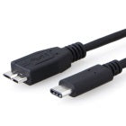 8ware USB-C to Micro USB Cable 1m Type C to Type B Male to Male Black 10Gbps