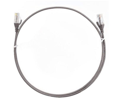 8ware CAT6 Ultra Thin Slim Cable 0.5m / 50cm - Grey Color Premium RJ45 Ethernet Network LAN UTP Patch Cord 26AWG