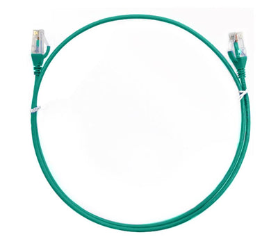 8ware CAT6 Ultra Thin Slim Cable 3m / 300cm - Green Color Premium RJ45 Ethernet Network LAN UTP Patch Cord 26AWG