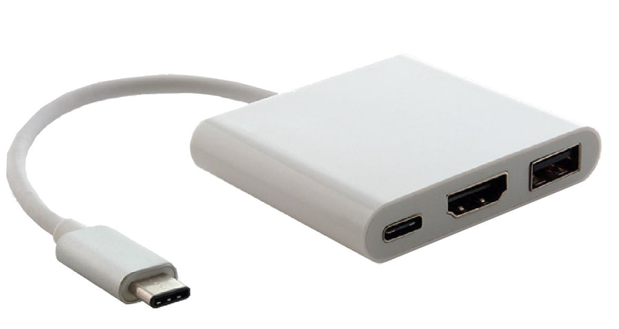 Astrotek USB 3.1 Type-C USB-C to USB-C HDMI USB-A Hub Adapter Converter Cable Male to Female 4K 30Hz for Apple