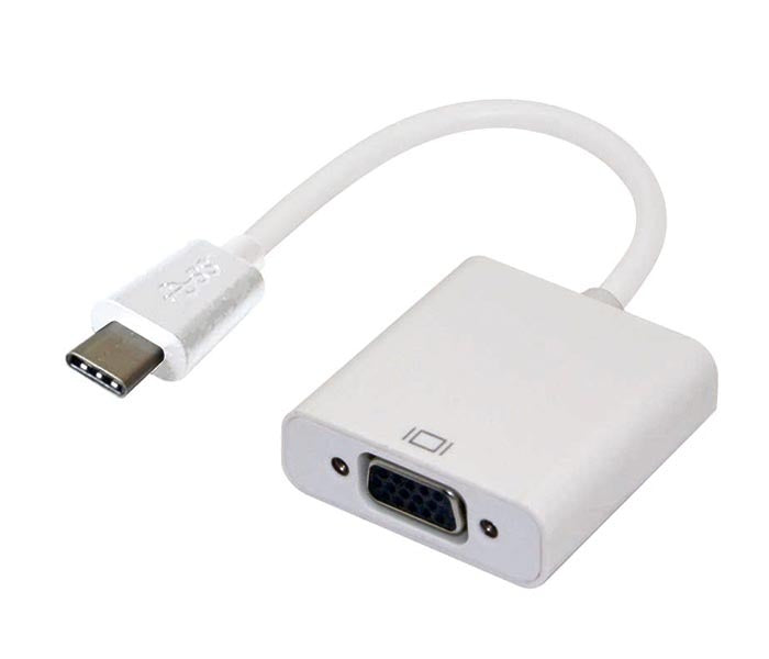 Astrotek Thunderbolt USB 3.1 Type C (USB-C) to VGA Adapter Converter Male to Female for Apple Macbook Chromebook