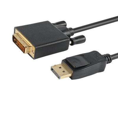 Astrotek DisplayPort DP to DVI-D 2m Cable Male to Male 24+1 Gold plated Supports video resolutions up to