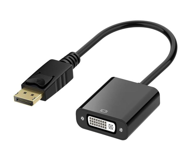 Astrotek DisplayPort DP to DVI Adapter Converter Cable 15cm - Male to Female 20 pins to DVI 24+5 pins Compatible