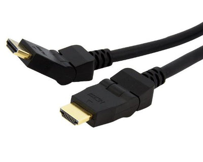 Astrotek HDMI Cable 2m - v1.4 19 pins Type A Male to Male 180 Degree Swivel Type 30AWG Gold Plated Nylon sleeve