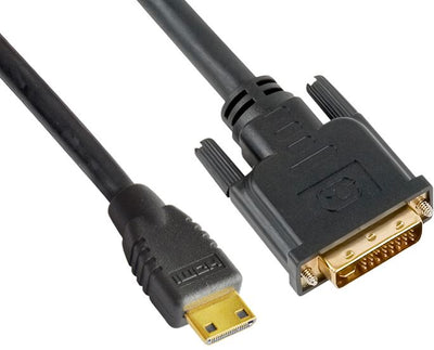 Astrotek Mini HDMI to DVI Cable 60cm - 19 pins Male to 24+1 pins Male 30AWG OD6.0mm Gold Plated Black PVC Jacket