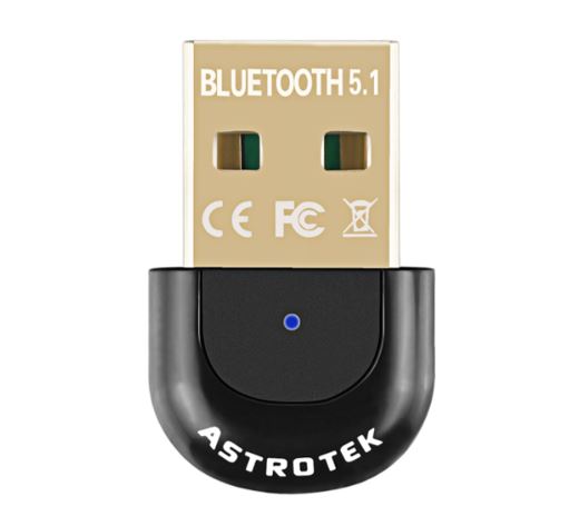 Astrotek Mini USB Bluetooth Receiver Dongle Wireless Adapter V5.0 3Mbps for PC Laptop Keyboard Mouse Mobile
