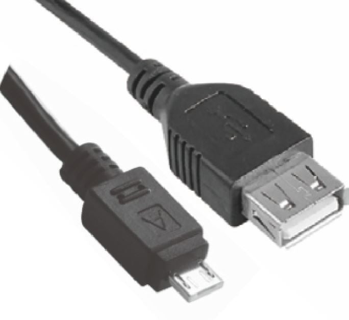 Astrotek Micro USB Male to USB Female OTG Adapter Converter Cable Black for Windows Samsung Android Tablet &