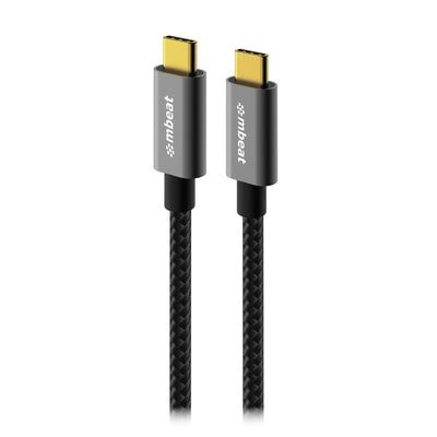 MBEAT® Tough Link 1.8m USB 3.2 Gen2 USB-C Cable - Space Grey transfer at speeds up to 10Gbps Video Resolution