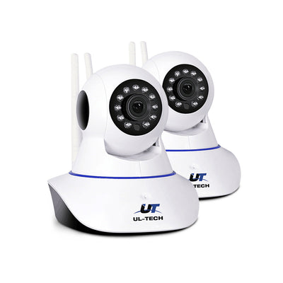 NNEDSZ  Set of 2 1080P IP Wireless Camera - White-0