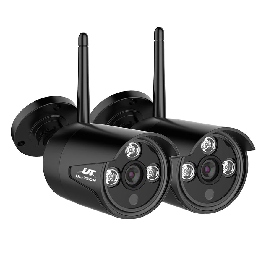 NNEDSZ -Wireless CCTV System 2 Camera Set For DVR Outdoor Long Range 1080P-0