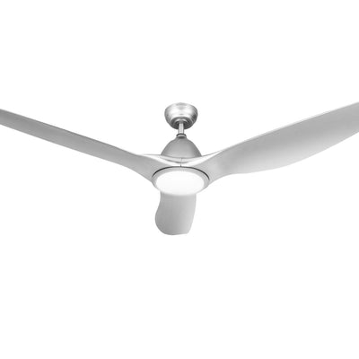 NNEDSZ Devanti 64 Inch Ceiling Fan DC Motor w/Light w/Remote - Silver-0
