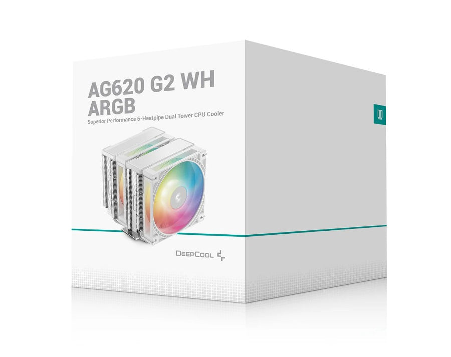 DEEPCOOL AG620 ARGB G2 WH Dual-Tower CPU Cooler