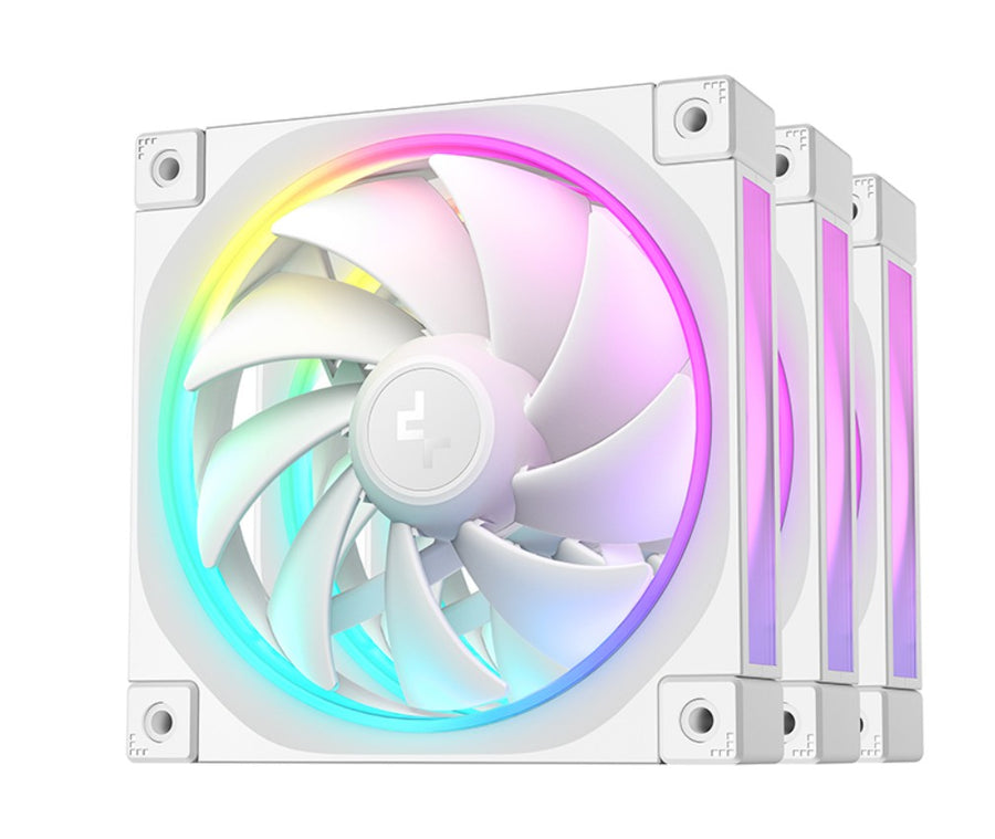 DEEPCOOL FL12 3IN1 WH (3-Pack) 120mm Unique ARGB Fans