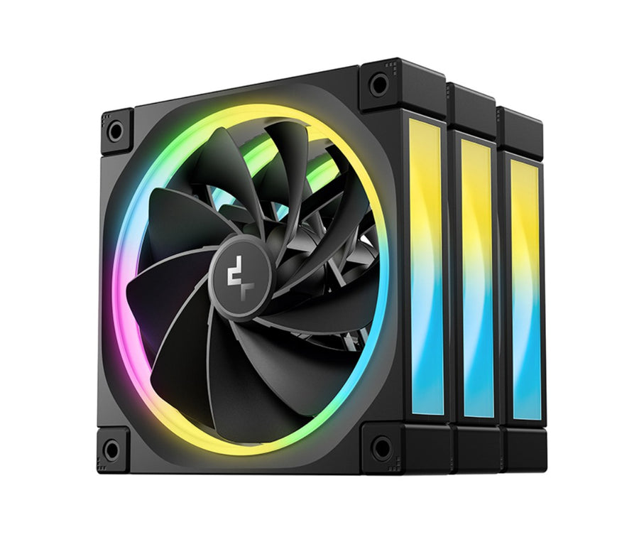 DEEPCOOL FL12R 120mm (3-Pack) Unique Addressable RGB High Performance Fans
