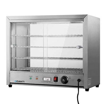 NNEDSZ Devanti Commercial Food Warmer Hot Display Showcase Cabinet 64cm-0