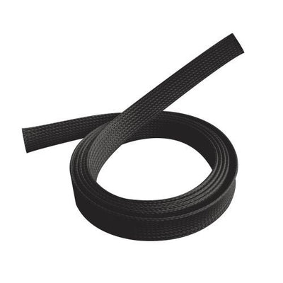 Brateck Braided Cable Sock (20mm/0.79" Width) Material Polyester Dimensions1000x20mm -- Black (LS)