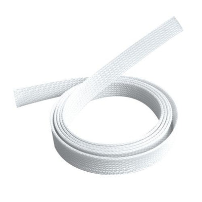 Brateck Braided Cable Sock (20mm/0.79" Width) Material Polyester Dimensions1000x20mm -- White (LS)
