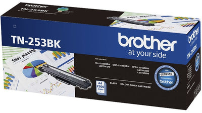 Brother TN-253BK Black Toner Cartridge to Suit - HL-3230CDW/3270CDW/DCP-L3015CDW/MFC-L3745CDW/L3750CDW/L3770CDW (2