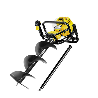 NNEDSZ 92CC Post Hole Digger Petrol Auger Drill Borer Fence Earth Power 300mm-0