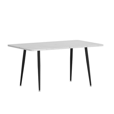 NNEDSZ 1.5M Artiss Dining Table Marble Effect-0