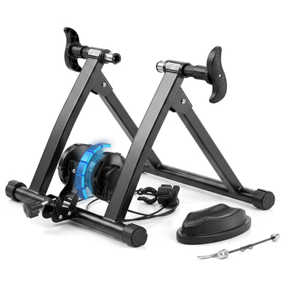 Everfit Bike Trainer Stand Indoor Riding Bicycle 6 Level Cycling Home Gym Black