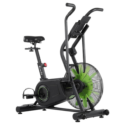NNEDSZ Air Bike Dual Action Exercise Bike Fitness Home Gym Cardio-0