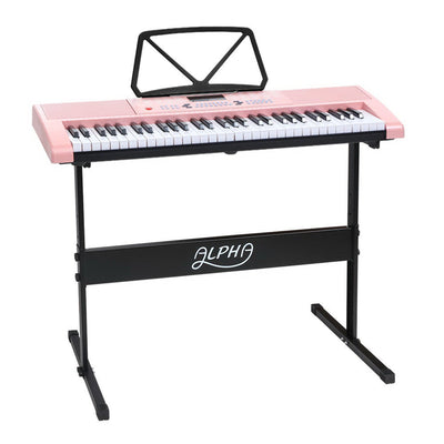 NNEDSZ 61 Key Lighted Electronic Piano Keyboard LED Electric Holder Music Stand-0
