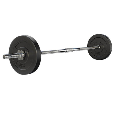 NNEDSZ 18KG Barbell Weight Set Plates Bar Bench Press Fitness Exercise Home Gym 168cm-0