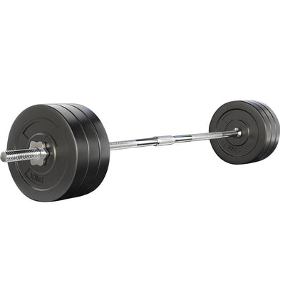NNEDSZ 68kg Barbell Set Weight Plates Bar Lifting Bench 168cm-0