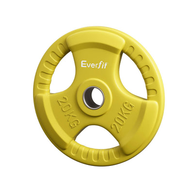 NNEDSZ Weight Plates Standard 20kg Dumbbell Barbell Plate Weight Lifting Home Gym Yellow-0
