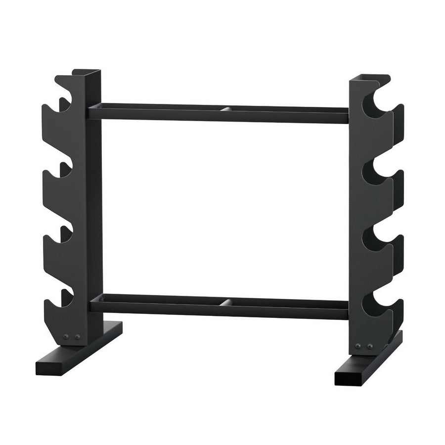NNEDSZ Everfit Dumbbells Rack Dumbbell Kettlebell Stand Home Gym Storage 200kg Capacity-0