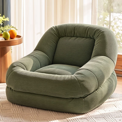 Artiss Armchair Floor Chair Couch Recliner 1 Seater Cloud Chaise Lounge Corduroy Green