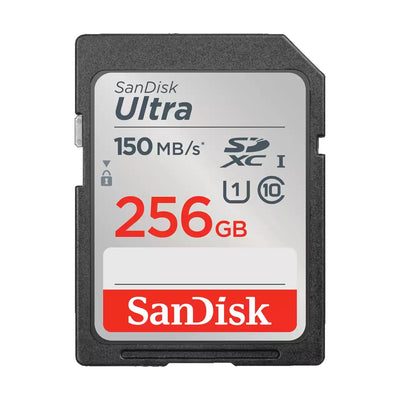 Sandisk Ultra 256GB SDHC SDXC UHS-I Memory Card 150MB/s Full HD Class 10 Speed Shock Proof Temperature Proof Water