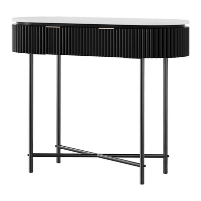 NNEDSZ Artiss Console Table 2 Drawers 100CM-0