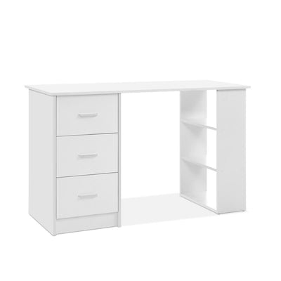 NNEDSZ Office Computer Desk Student Study Table Workstation 3 Drawers Shelf 120cm-0