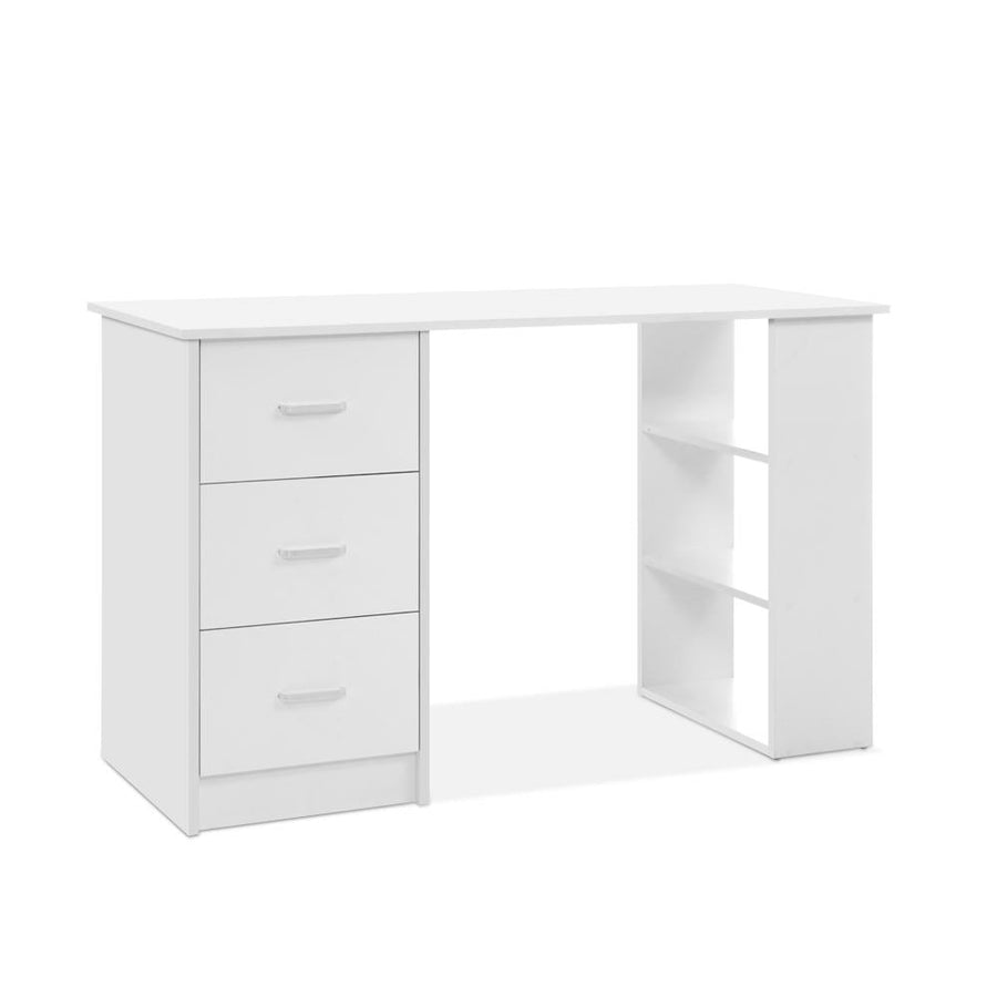 NNEDSZ Office Computer Desk Student Study Table Workstation 3 Drawers Shelf 120cm-0