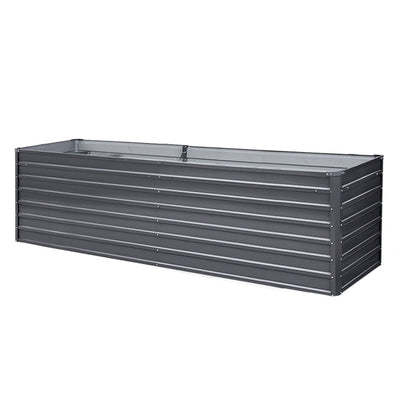 NNEDSZ Greenfingers Garden Bed 320 x 80 x 77cm Galvanised Steel Raised Planter 2N1-0