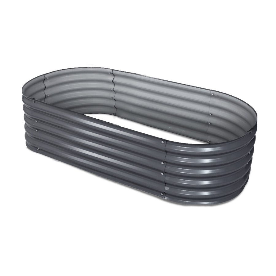 NNEDSZ Greenfingers 160X80X42CM Galvanised Raised Garden Bed Steel Instant Planter-0