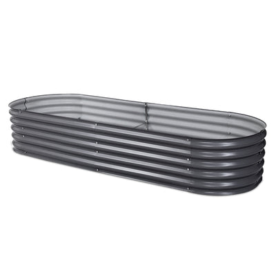 NNEDSZ Greenfingers 240X80X42CM Galvanised Raised Garden Bed Steel Instant Planter-0
