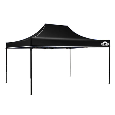 NNEDSZ Gazebo Pop Up Marquee 3x4.5m Outdoor Tent Folding Wedding Gazebos Black-0