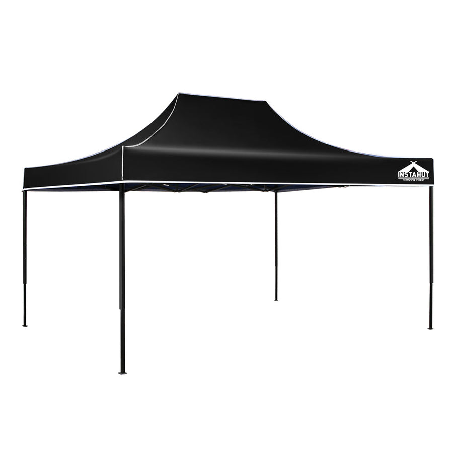 NNEDSZ Gazebo Pop Up Marquee 3x4.5m Outdoor Tent Folding Wedding Gazebos Black-0