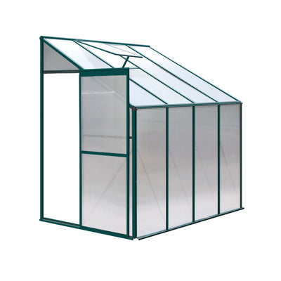NNEDSZ Greenhouse Aluminium Green House Garden Polycarbonate 2.52x1.27M-0