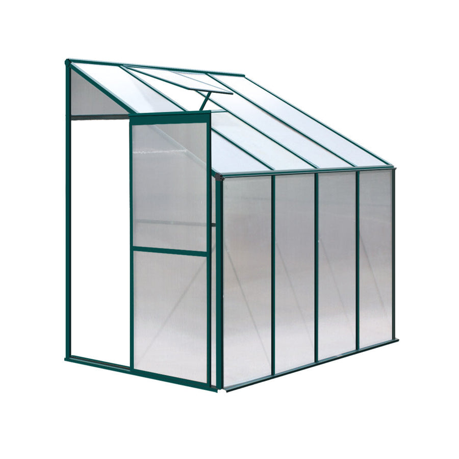 NNEDSZ Greenhouse Aluminium Green House Garden Polycarbonate 2.52x1.27M-0